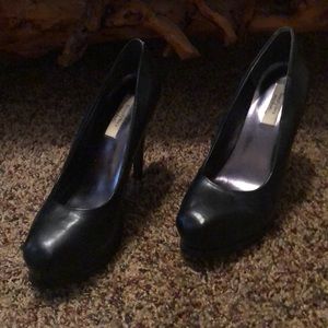 Black platform heels
